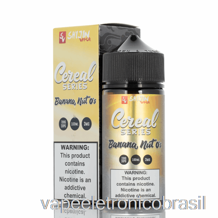 Vape Eletrônico Banana Nut O's - Série Cereal - Vapor Shijin - 100ml 3mg